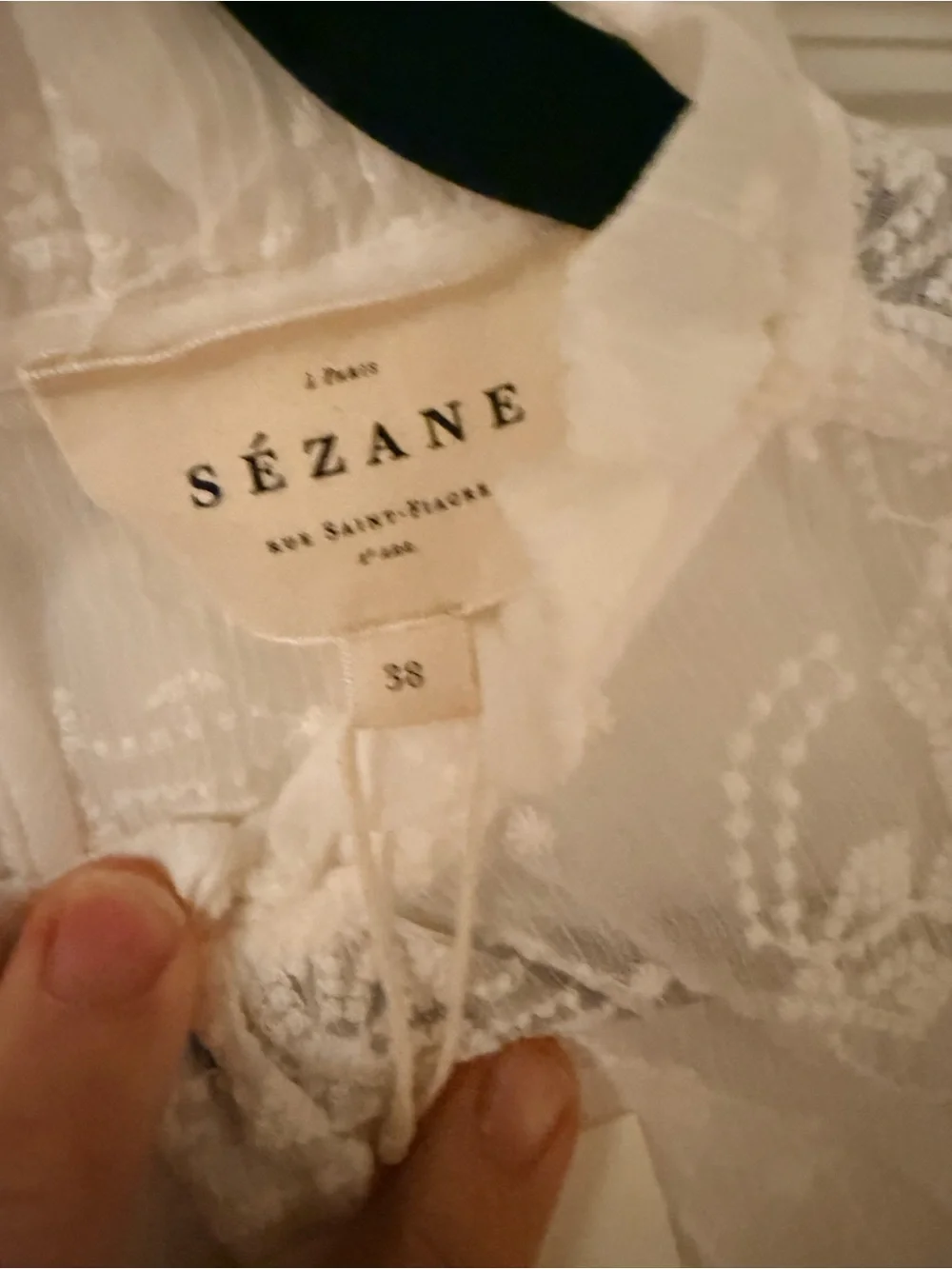 NWT - Sezane Valentine blouse - size 38 or US 6 - Picture 7 of 13
